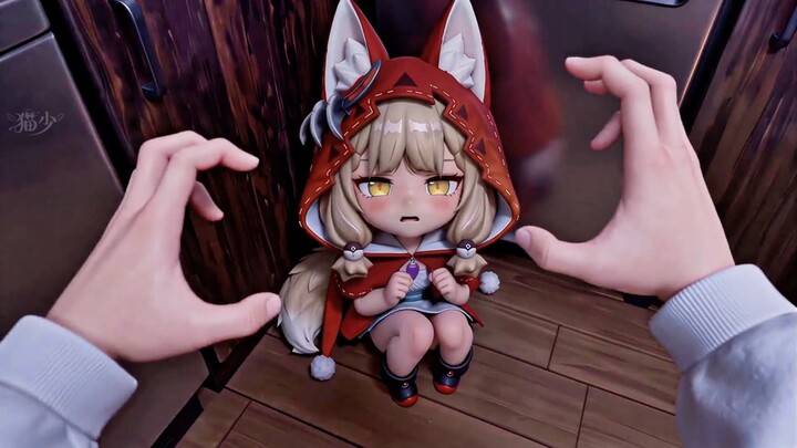 ลูกหมาป่าน่ารักมาก! เธออยากกลับบ้านกับฉัน