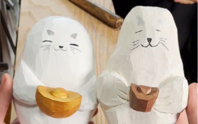 【Kayu Kevin】Mengajar Langsung Cara Membuat Ukiran Kayu Beruang Besar Bergaya Tajir Hanya dengan Satu