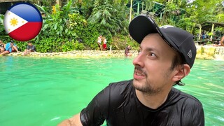 FIRST TIME in a Natural Spring Bath in Cebu (Blue Lagoon) Philippines 🇵🇭