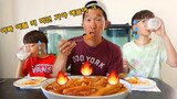 아이들과 옛날 떡볶이 먹기 Kids trying *REAL* Korean food [국제커플][AMWF][ENG/KOR]
