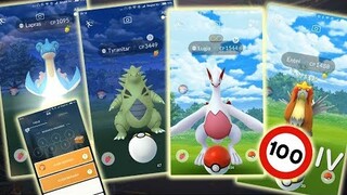 New Year Research Task Awesome Pokemon Go? Shiny Lugia, High Cp Tyranitar, 100iv Entei