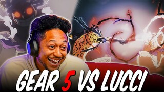 Gear 5 Luffy vs Lucci! One Piece  Episode 1100 Reaction
