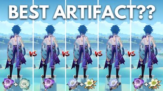 Best ARTIFACT for XIAO?? Vermillion vs Desert !! [Genshin Impact]