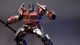 Optimus Prime half painted, pen painting, stain washing + aging, simple tutorial and precautions