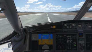 Boeing 737 Max 8 aircraft takeoff in Microsoft Flight Simulator 2024