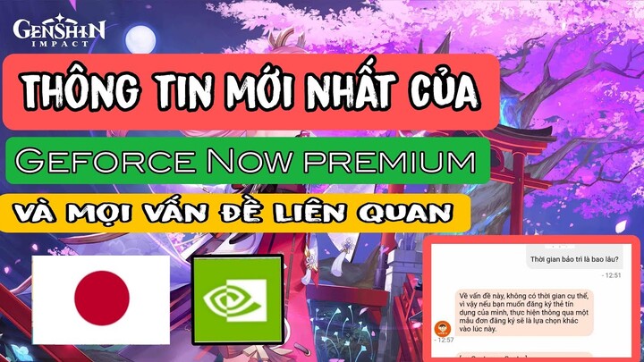 Thông Tin mới nhất của geforce now premium sever nhật bản | Auid trả lời như thế nào ?