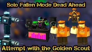 Solo Fallen Mode Dead Ahead Roblox Tower Defense Simulator New Golden Scout and Accelerators