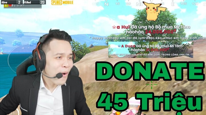 PUBG Mobile - Hai Đại Gia Donate Hơn 45 Triệu Trong 1 Buổi Tối Sinh Nhật Làm Cho Bộ Bim Mất Ngủ