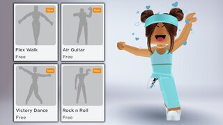 GET THESE 4 NEW ROBLOX EMOTES + TRASH NEW UPDATE 💀