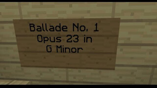 [มายคราฟ] โชแปง บัลลาด No.1 in G minor with red stones?