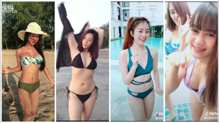 TikTok สาวไทยใส่ชุดว่ายน้ำ Thai sexy girl EP.6