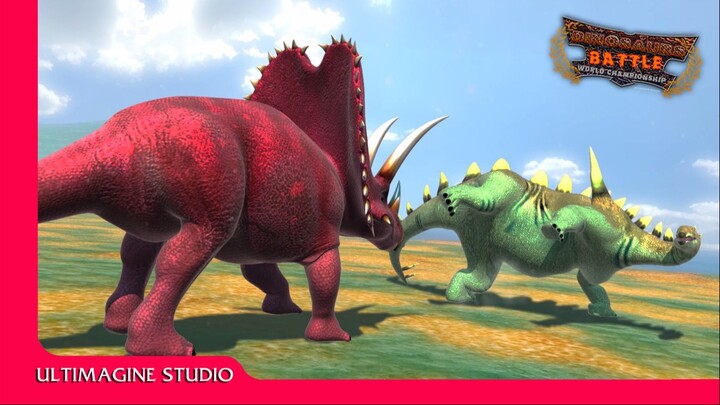 Epic Pantaceratops VS Tuojiangosaurus Showdown | Dinosaurs Battle s1 GD4