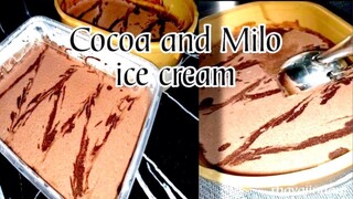 Cocoa and Milo Ice Cream