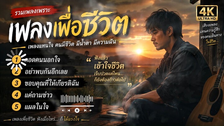 ฟังเพลงเพื่อชีวิต กลับ... เพลงไทยใจสั่งมา OFFICIAL........💤   ติดตามแน่เดอคัรบ