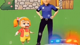 Niuniu goes with her dad to catch the bad guys