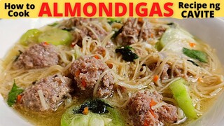 ALMONDIGAS | MISUA With MEATBALLS | Miswa Soup ng mga CAVITENO | Pork Bola Bola | Meatballs