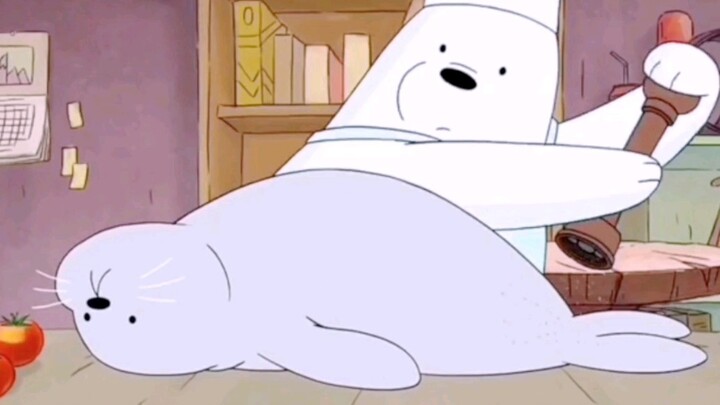 [We Bare Bears] หลังจากตรวจร่างกายแล้ว หมีขาวก็ไม่อยากกินแมวน้ำ และไม่อยากแยกออกจากแมวน้ำ