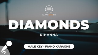 Diamonds - Rihanna (Male Key - Piano Karaoke)