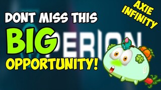 AXIE INFINITY DONT MISS THIS BIG OPPORTUNITY! FINALLY "PERION" IS HERE!