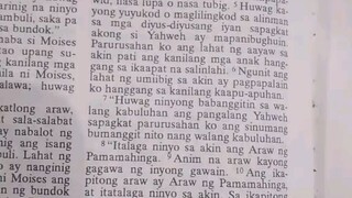 Pang Araw Araw na Talata.               Exodus 20:8-11