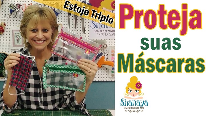 Porta máscaras Triplo  #FicaEmCasa #Comigo #COVID19