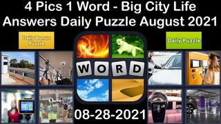 4 Pics 1 Word - Big City Life - 28 August 2021 - Answer Daily Puzzle + Daily Bonus Puzzle