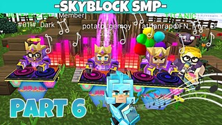 SKYBLOCK SMP PART 6 GARDEN PARTY - FT PUTERIPO AND THE BAND  -SKYBLOCK BLOCKMAN GO