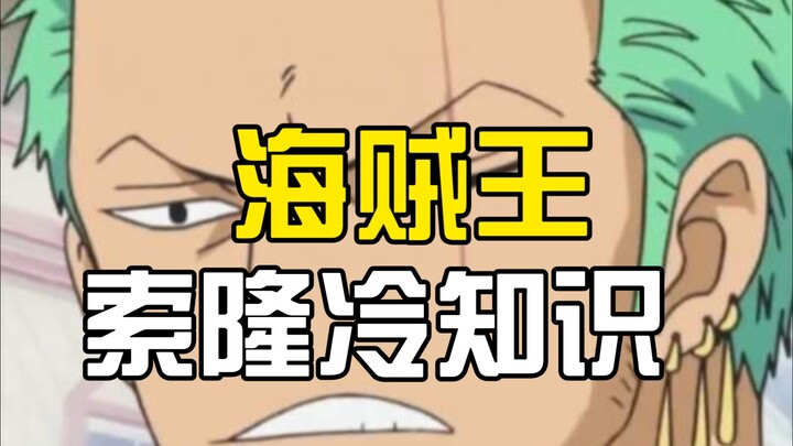 盘点索隆的十三个冷知识，你知道他讨厌山治的真正原因吗