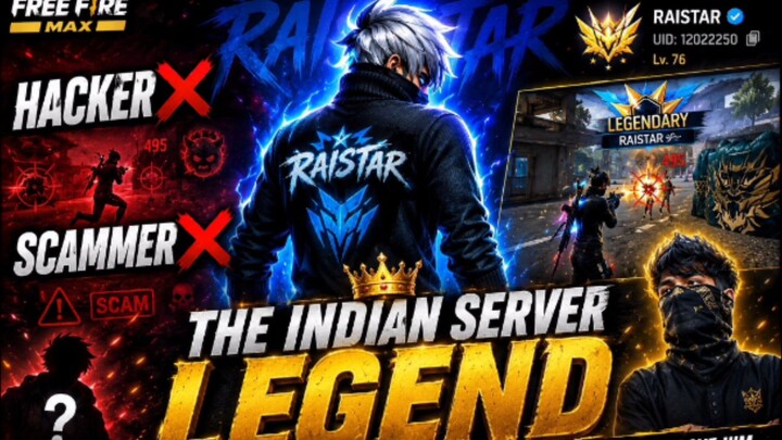 rai star scemar ❌ hacker ❌ Indian server Legend ♥️