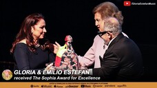 Gloria & Emilio Estefan received The Sophia Award for Excellence