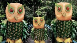 How To Make Owl / Fruit and vegetable carving