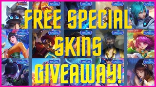 MOBILE LEGENDS FREE SKIN GIVEAWAY | FREE SKIN GIVEAWAY MOBILE LEGENDS 2022