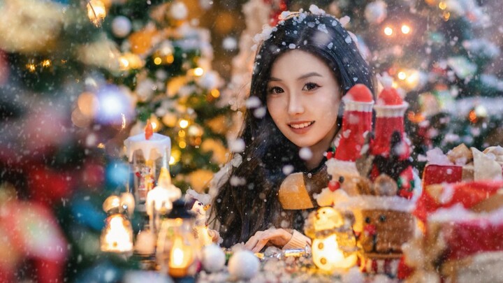 Shanghai Christmas Snow Scene Photo Poses