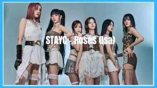 STAYC (스테이씨) - Roses (Sung by Isa) (Easy Lyrics)
