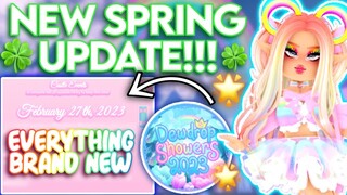 EVERYTHING THATS *NEW* IN THE DEWDROP SHOWERS UPDATE IN ROYALE HIGH 2023 (its not much lol) ROBLOX