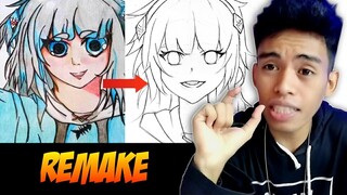 Kesalahan Pemula Dalam Menggambar - Remake Gambar Subscriber