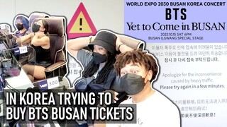 Trying for BTS Busan Concert Tickets In Korea PC Bang