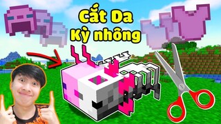 Vinh Lấy Da Của Kỳ Nhông Tập 2 : LẤY DA TẤT CẢ MỌI THỨ TRONG MINECRAFT* Bây Giờ Mới Mạnh Nè 🤣🙄