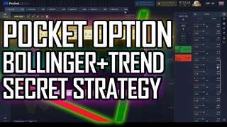 Pocket Option GREEN LINE RED LINE Strategy - BOLLINGER BANDS METHOD AUTOMATIC