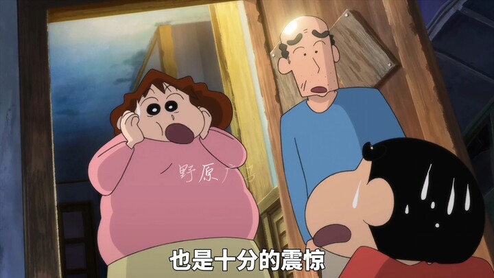 小新和伙伴们在未来世界遇到了多年后的美伢和广志…