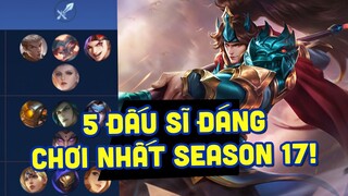 MLBB | TOP 5 ĐẤU SĨ ĐÁNG CHƠI NHẤT! GÁNH TEAM MỌI CẤP RANK SEASON 17!! | Tốp Mỡ Gaming