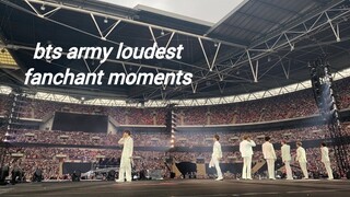 BTS army loudest fanchant moments