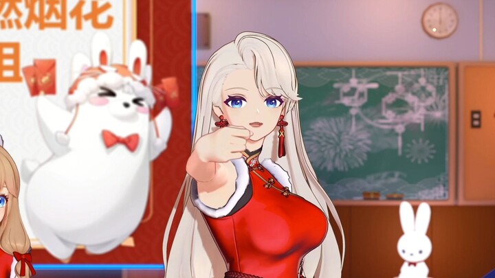 乃琳：看美女！（指自己）