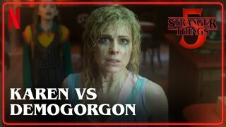 Stranger Things 5 ｜ Karen Fights a Demogorgon With Her Wine (official clip)