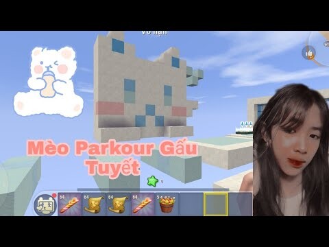 Mini World | Parkour Gấu Tuyết Và Thông Báo Có Bất Ngờ Vào Tháng 4 |Diệu Mèo TV