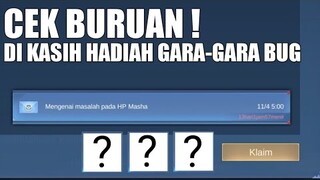 CEK INBOX SEKARANG ! GARA-GARA BUG MASHA KITA DI KASIH HADIAH SAMA MOONTON !! DIAMOND GRATIS ?