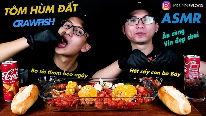 ĂN CRAWFISH TÔM HÙM ĐẤT BƠ TỎI | XÚC XÍCH | BẮP MỸ | MR SIMPLE OFFICIAL VLOGS