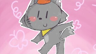 The chubby gray wolf and the lambs are so cute