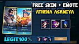 WIN EPIC SKIN AND EMOTE ATHENA ASAMIYA FOR FREE! FREE100% | Mobile Legends 2020