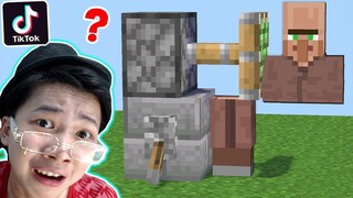 Tui Sợ Quá Trờiii 😨 VINH THỬ NGHIỆM CÁC VIDEO TIKTOK MINECRAFT TRIỆU VIEW (Phần 28)